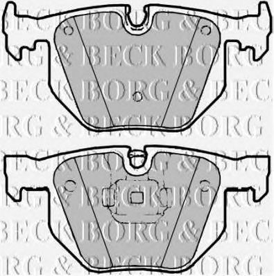 BORG & BECK bbp2184 -  Комплект тормозных колодок, дисковый тормоз